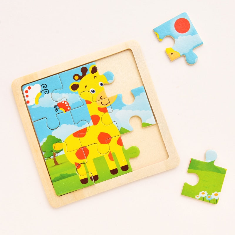 1PCS 3D Paper Jigsaw Puzzles for Children Kids Toys   Baby  Educational Puzles